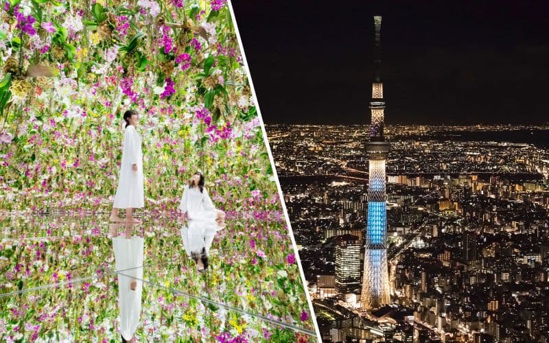 Combo : teamLab Planets Tokyo + Billets pour le pont d'observation de Tokyo