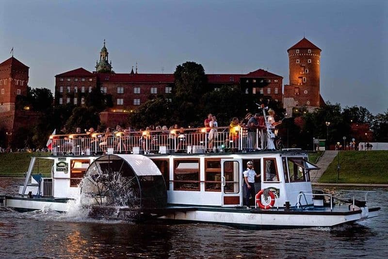Croisière nocturne sur la Vistule à Cracovie
