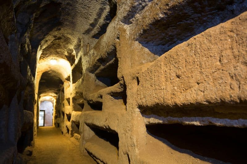 Visite guidée des catacombes de Saint-Calixte à Rome