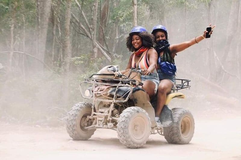Billet Tour en quad et tyrolienne dans la jungle de Tulum