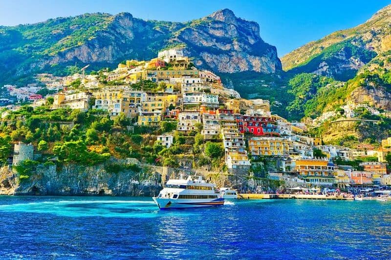Excursion à Positano et la Côte Amalfitaine depuis Rome avec croisière le long de la côte
