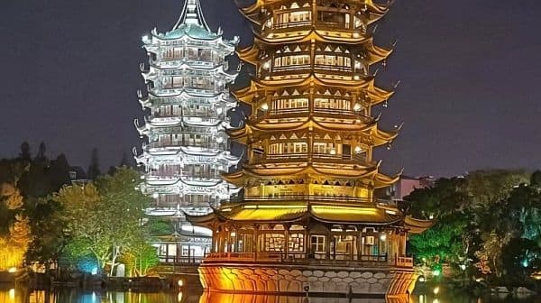 Croisière sur les Quatre Lacs de Guilin avec transfert depuis l'hôtel