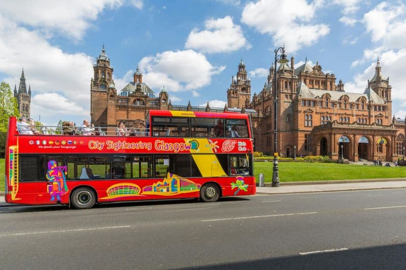 Visite touristique de Glasgow en bus à arrêts multiples