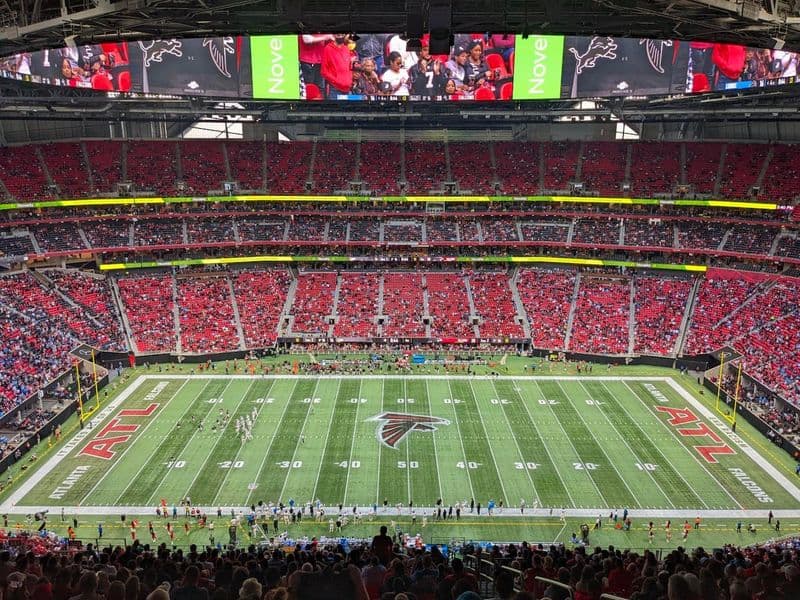 Atlanta Falcons Football Game at Mercedes Benz Stadium