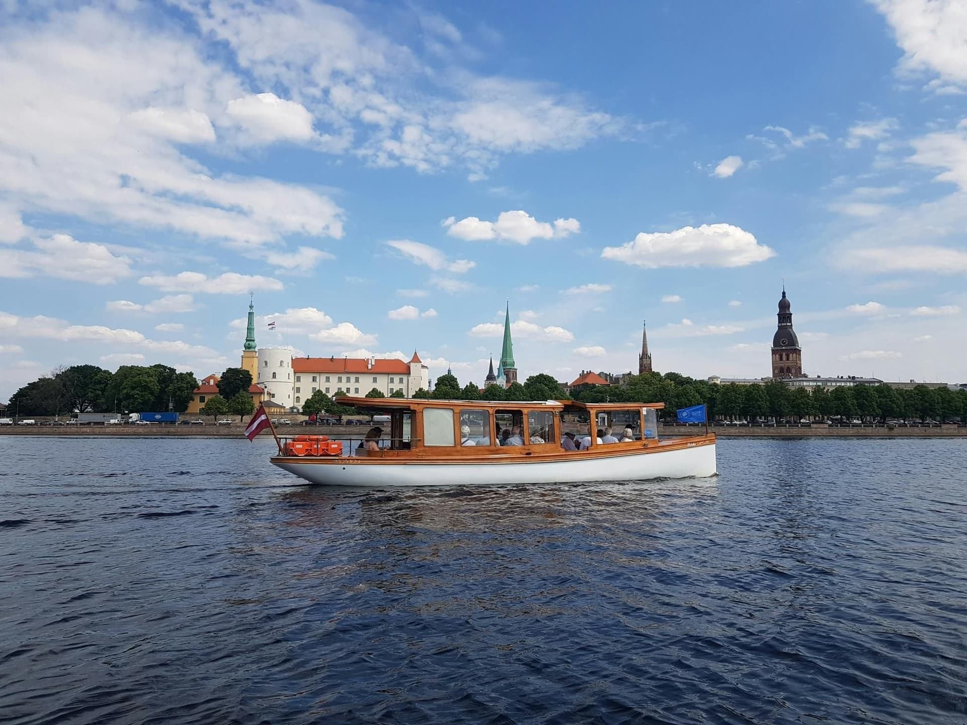 Riga by canal sightseeing boat tour