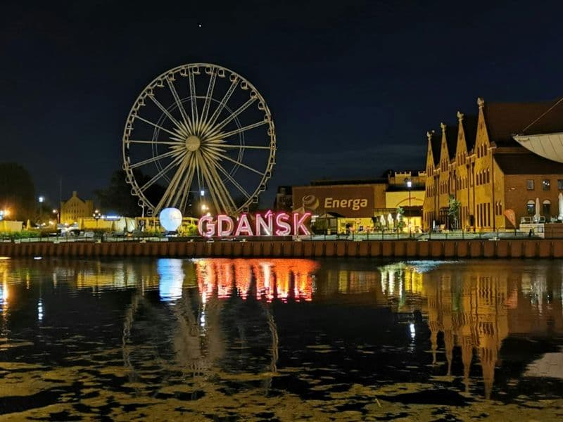 Visite guidée à pied de Gdansk la nuit