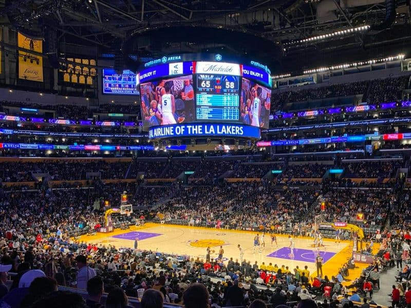 Los Angeles Lakers Basketball Game at Crypto.com Arena