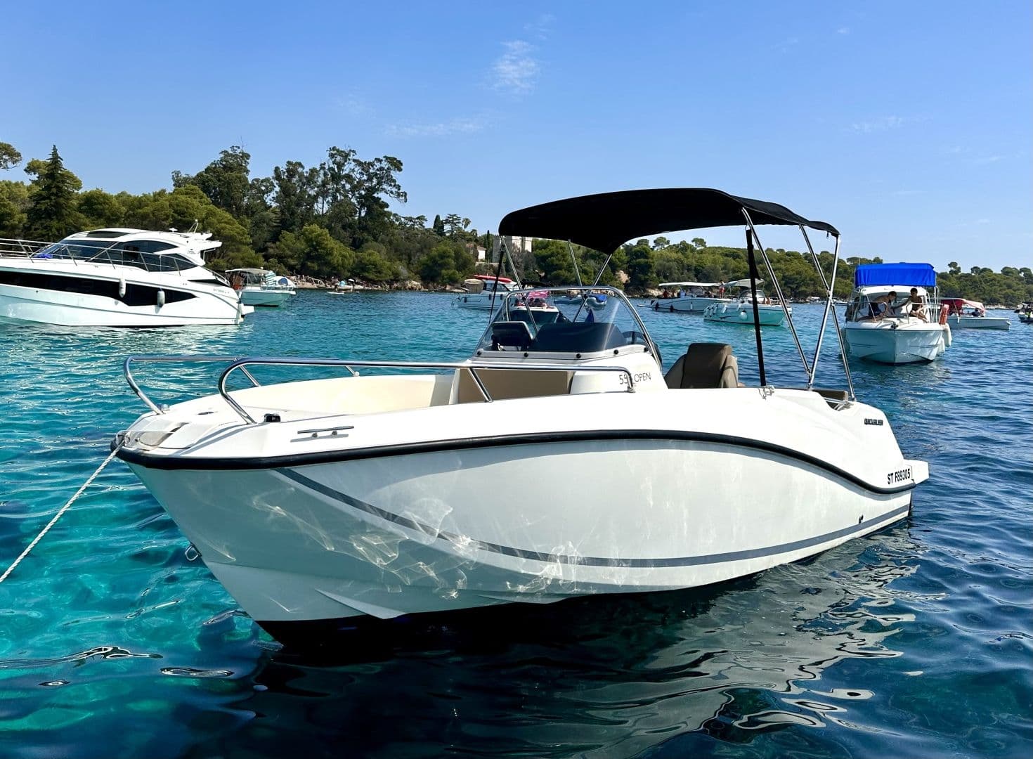 Location de bateau - Quicksilver 555 Activ Open (Motorboat)