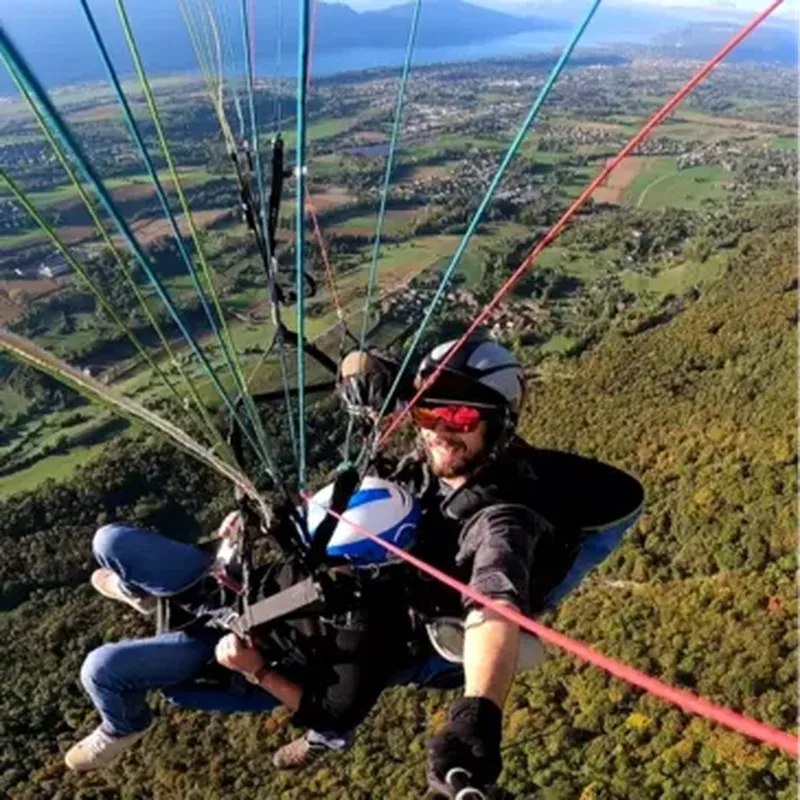 Baptême en Parapente à Sonnaz - Lac du Bourget