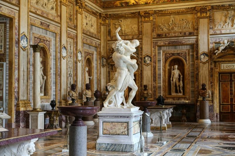 Billet Galerie Borghèse : Entrée réservée + Visite de Rome en bus (1 jour)