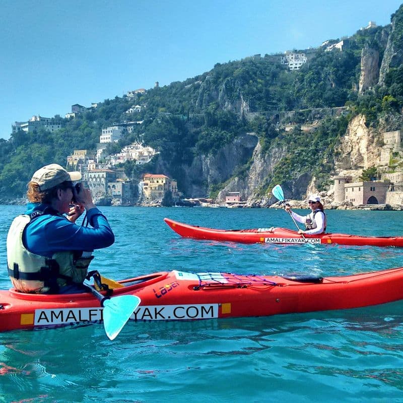 Excursion de 3 heures en kayak sur la côte amalfitaine
