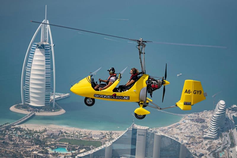 Billet Vol en gyrocoptère à Dubaï : 20 minutes de survol du Palm + photos et vidéo