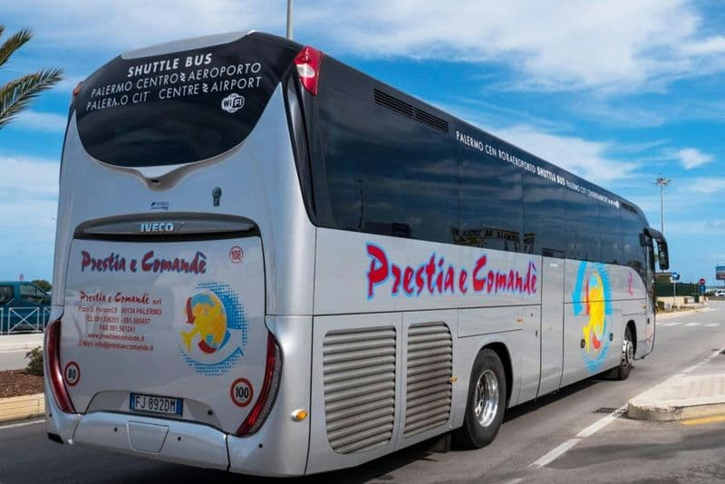 Billet Palerme : Transfert en bus depuis et vers l'aéroport et le centre ville