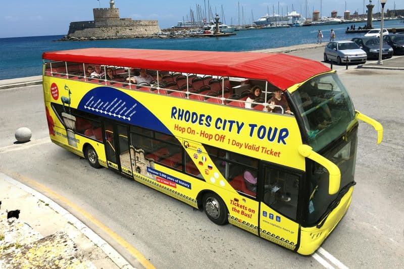 Billet Rhodes : 1 journée de visite guidée en Bus Hop-on Hop-off