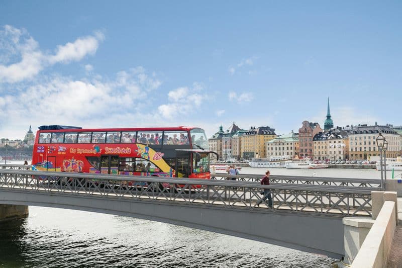 City Sightseeing Stockholm : visite guidée en bus et en bateau (Hop-on Hop-off)