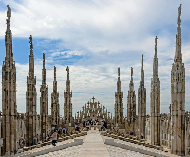 Duomo de Milan : Accès au toit