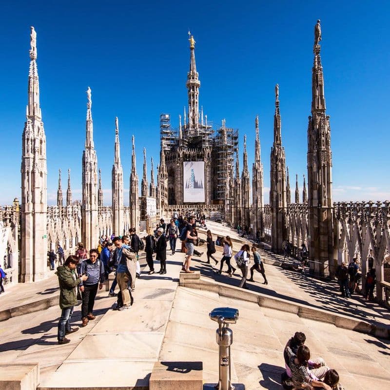 Duomo de Milan : Accès au toit uniquement