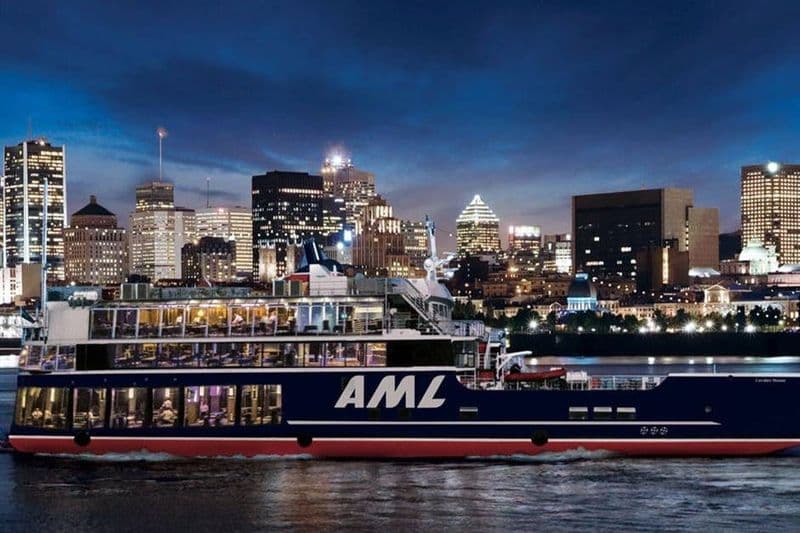 Croisière fluviale guidée en soirée à Montréal