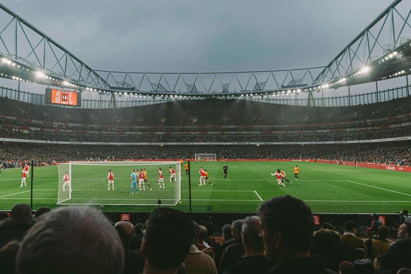 Match de football de l'Arsenal FC : Emirates Stadium
