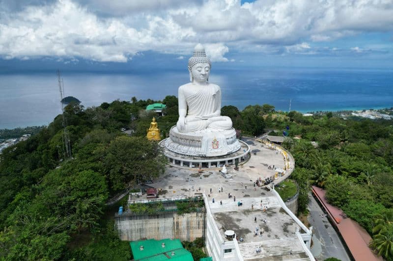 Temple de Chalong et Grand Bouddha : Visite + aventure en VTT