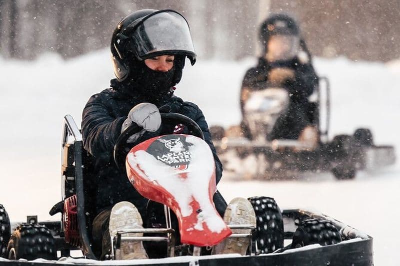 Billet Expérience de karting sur glace en Laponie Winter Park à Rovaniemi Finlande