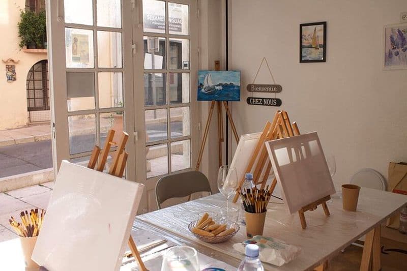 2 heures Activité privée de peinture à Vallauris Artist Studio