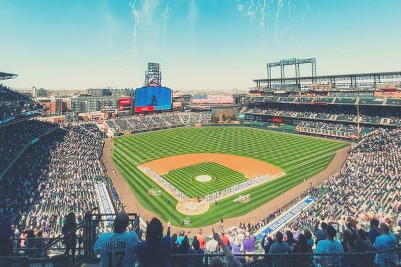 Match de baseball des Rockies du Colorado au Coors Field