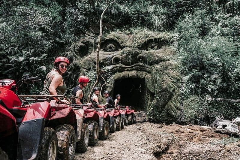 Gorilla Cave ATV Bali Ubud, forêt de singes, temple et déjeuner