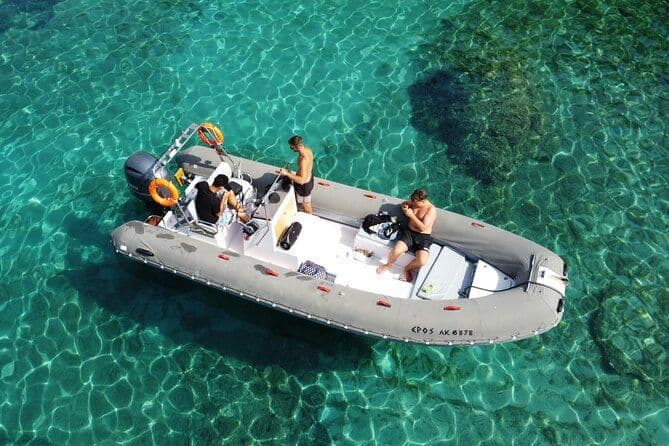 Excursion en hors-bord Sea Safari à Corfou. Excursion en mer d'île en île