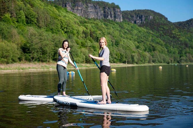 Tour de stand up paddle et scooter en Suisse bohémienne