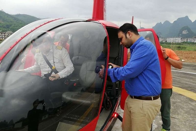 Excursion en hélicoptère à Yangshuo depuis l'hôtel Guilin