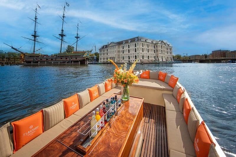 Croisière de luxe sur le canal d'Amsterdam + option Boissons et bouchées illimitées