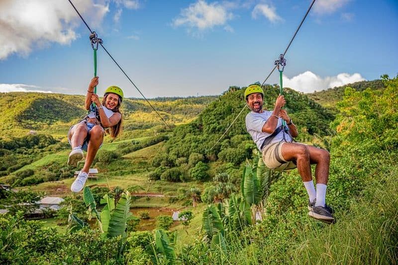 Maurice : Family Zipline Adventure 7 lignes - Vallé Advenature Park