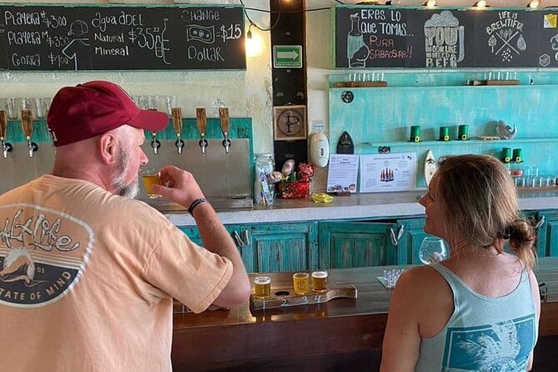 Visite de la brasserie Dégustation de bière artisanale Cancun Mexique