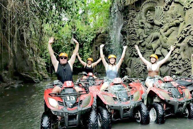 Balade en VTT à Bali Ubud cascade, rizière, rivière, grotte de Kingkong-Temple