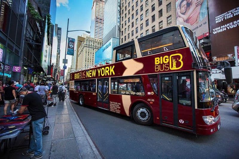 Billet Big Bus NYC : Visite touristique en bus à toit ouvert et à arrêts multiples