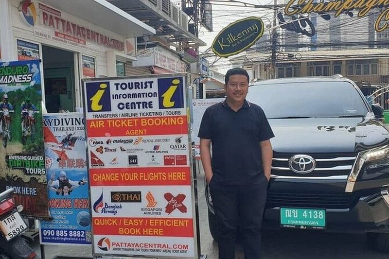 Pattaya à Suvarnabhumi Service de transfert aéroport privé 24 heures sur 24