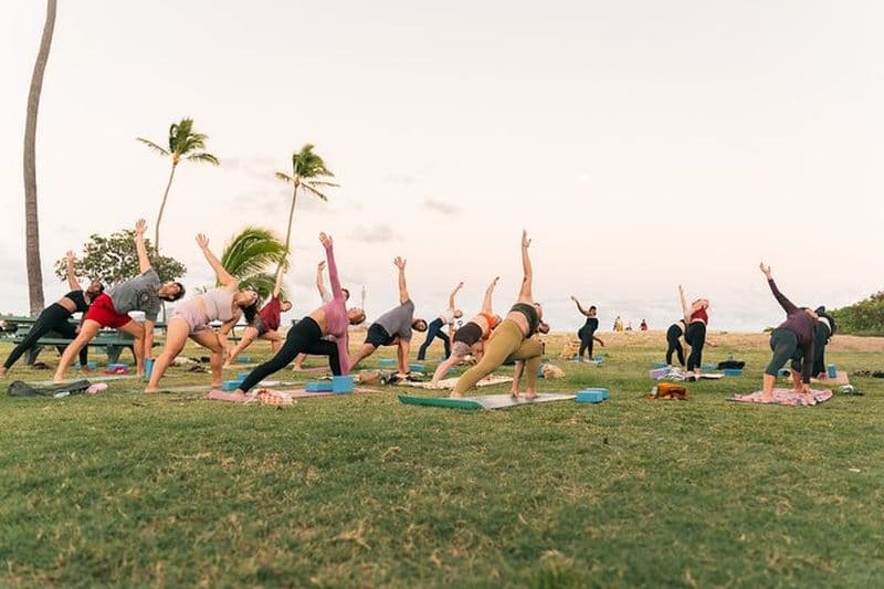 Cours de yoga en plein air Sunset