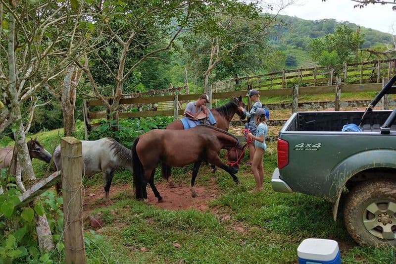 La région agricole de Panama à cheval