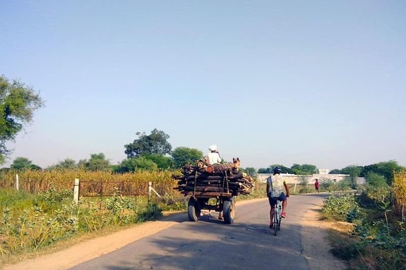 Voyage à vélo Delhi- Agra longue distance