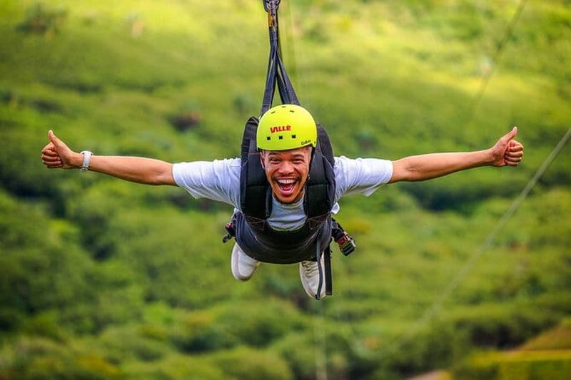 Maurice : Tyrolienne Signature 1,5km au Vallé Advenature Park