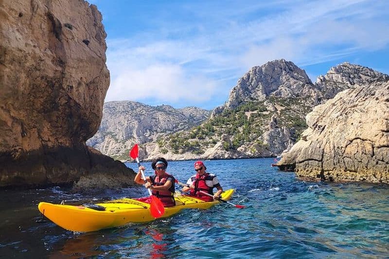 Visite guidée en kayak avec un local, Parc National des Calanques de Cassis