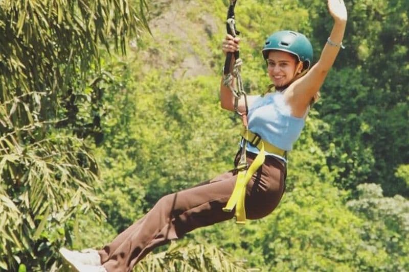Tyrolienne d'une demi-journée à Ubud et balançoire dans la jungle
