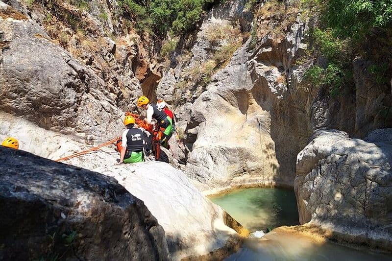 Billet Expérience de canyoning de 6 heures dans les gorges d'Agios Loukas au départ d'Athènes