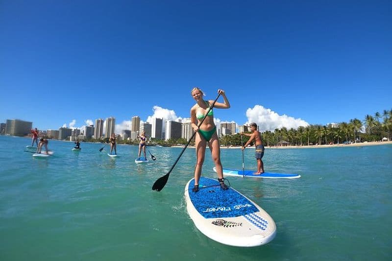 Billet Cours de Standup Paddle en famille, privé et en groupe à Waikiki