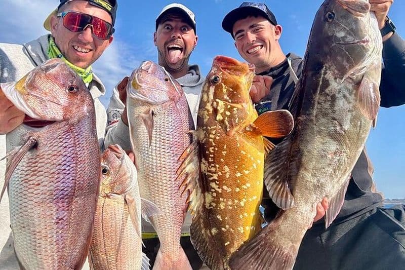 Excursion avec pêche à la ligne ou à la canne.