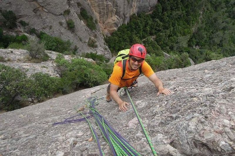 Escalade guidée d'une journée à Montserrat, Barcelone