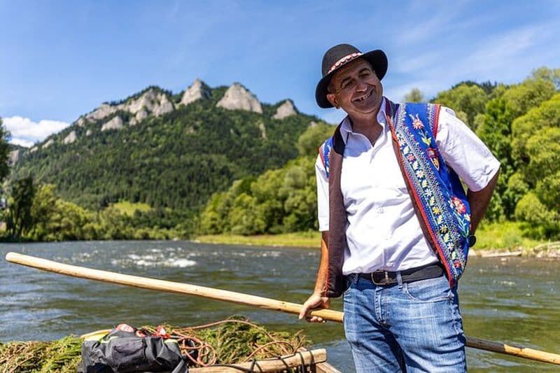 Billet Cracovie : rafting traditionnel sur la rivière Dunajec avec télésiège de montagne