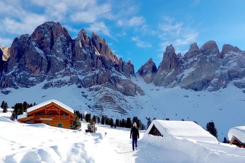 Billet Dolomites de Bolzano Randonnée hivernale et expérience de traîneau