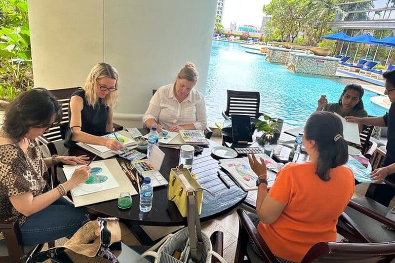 Aquarelle et bien-être : une expérience d'art-thérapie curative